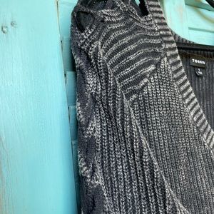 Torrid distressed v-neck sweater